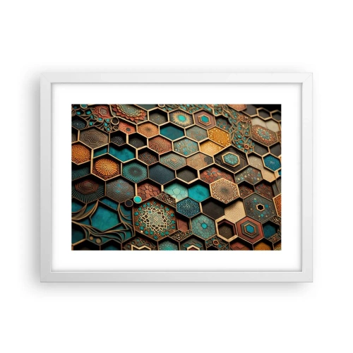 Poster in einem weißen Rahmen - Arabische Ornamente – Variation - 40x30 cm