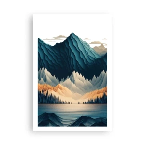 Poster - Perfekte Berglandschaft - 61x91 cm
