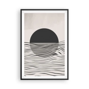 Poster in einem schwarzem Rahmen - Halbe Komposition - 61x91 cm