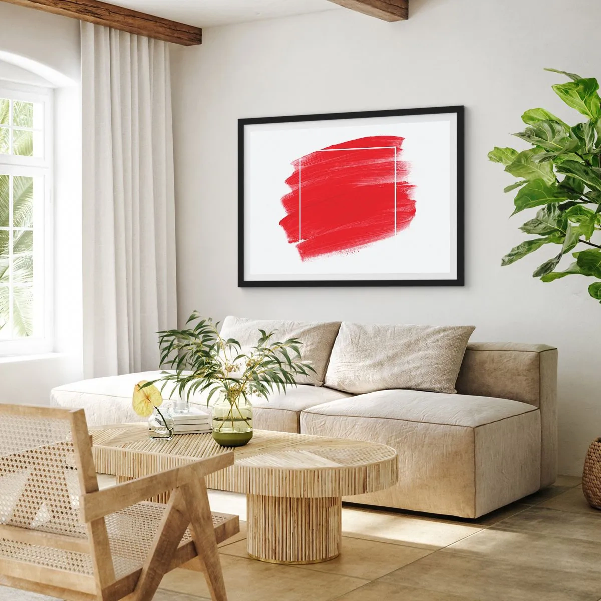 Poster in einem schwarzem Rahmen - Aus dem Rahmen - 50x40 cm