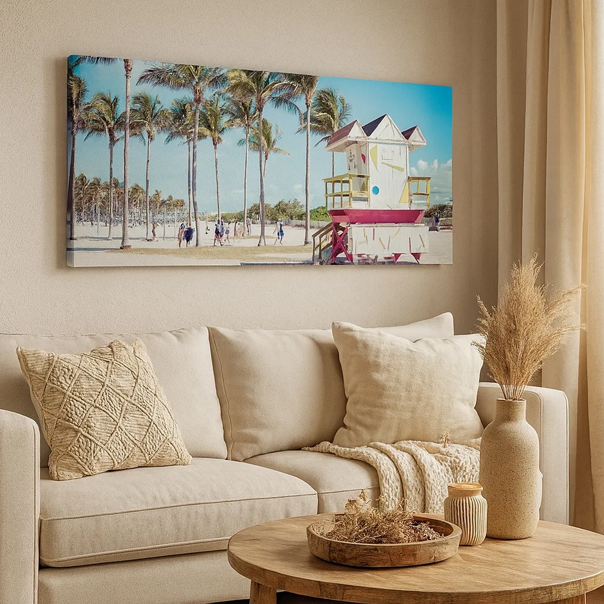 Bild auf Leinwand - Leinwandbild - Dir steht ein schöner Tag bevor - 30x30 cm