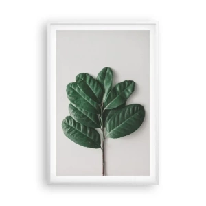 Poster in einem weißen Rahmen - Eine Zeichnung purer Natur - 61x91 cm