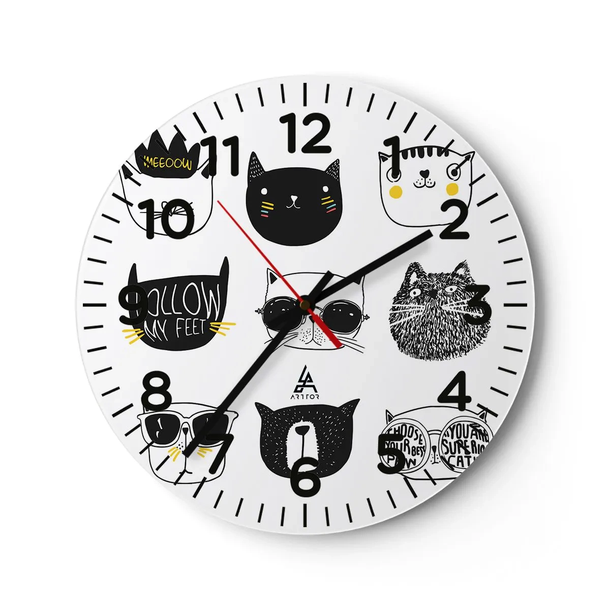 Wanduhr - Glasuhr - Jeder andere - 30x30 cm