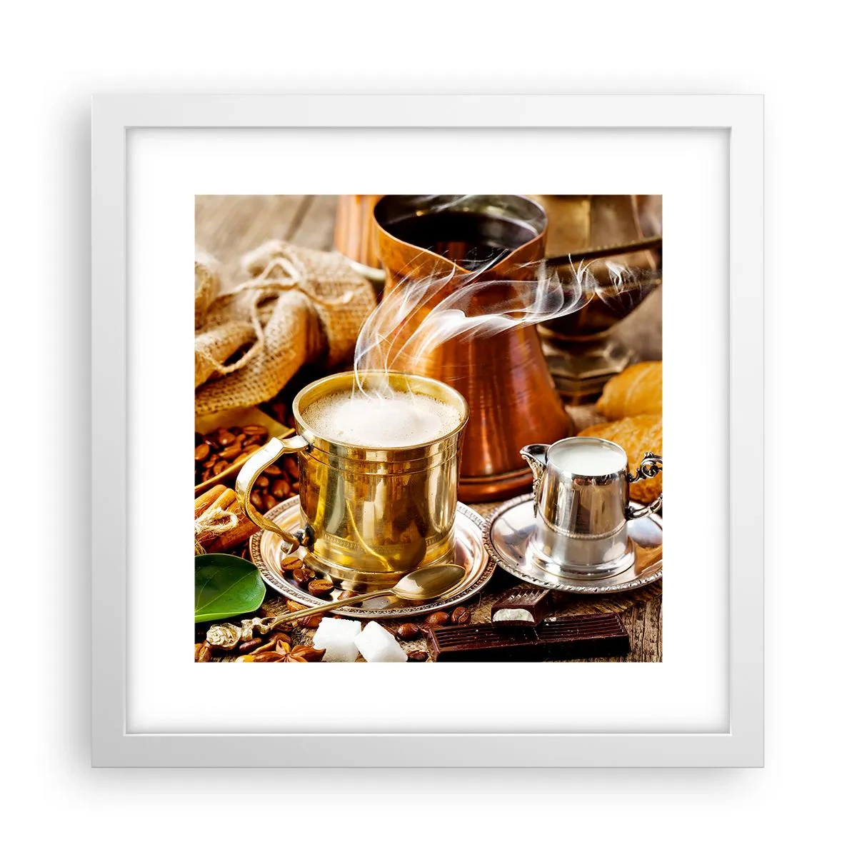 Poster in einem weißen Rahmen - Schönen Tag noch! - 30x30 cm