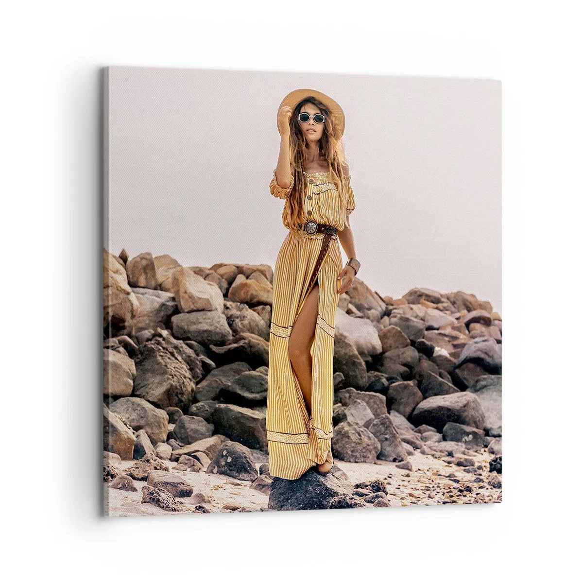 Bild auf Leinwand - Leinwandbild - Die Magie der Steine - 60x60 cm