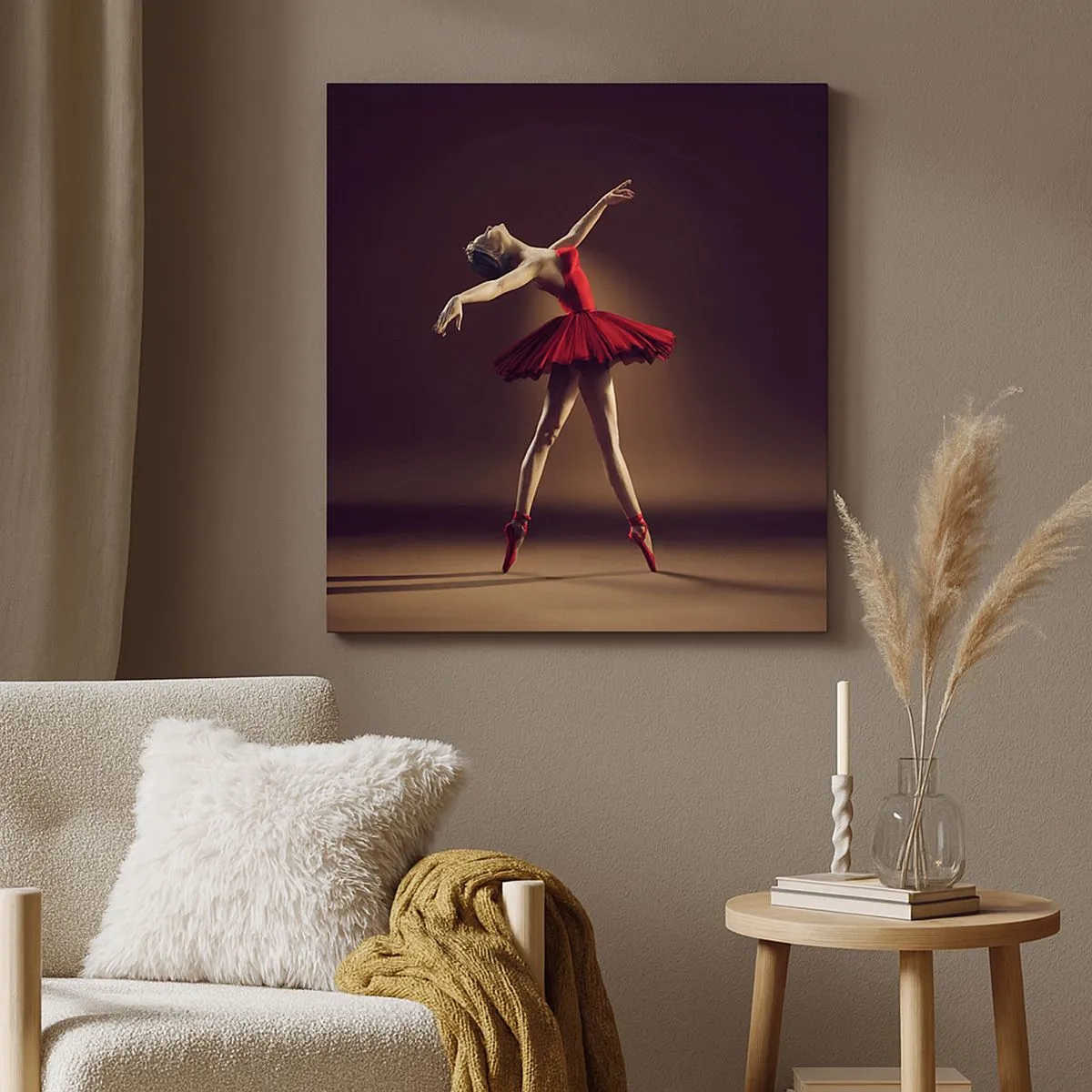 Bild auf Leinwand - Leinwandbild - Eine Primaballerina - 30x30 cm