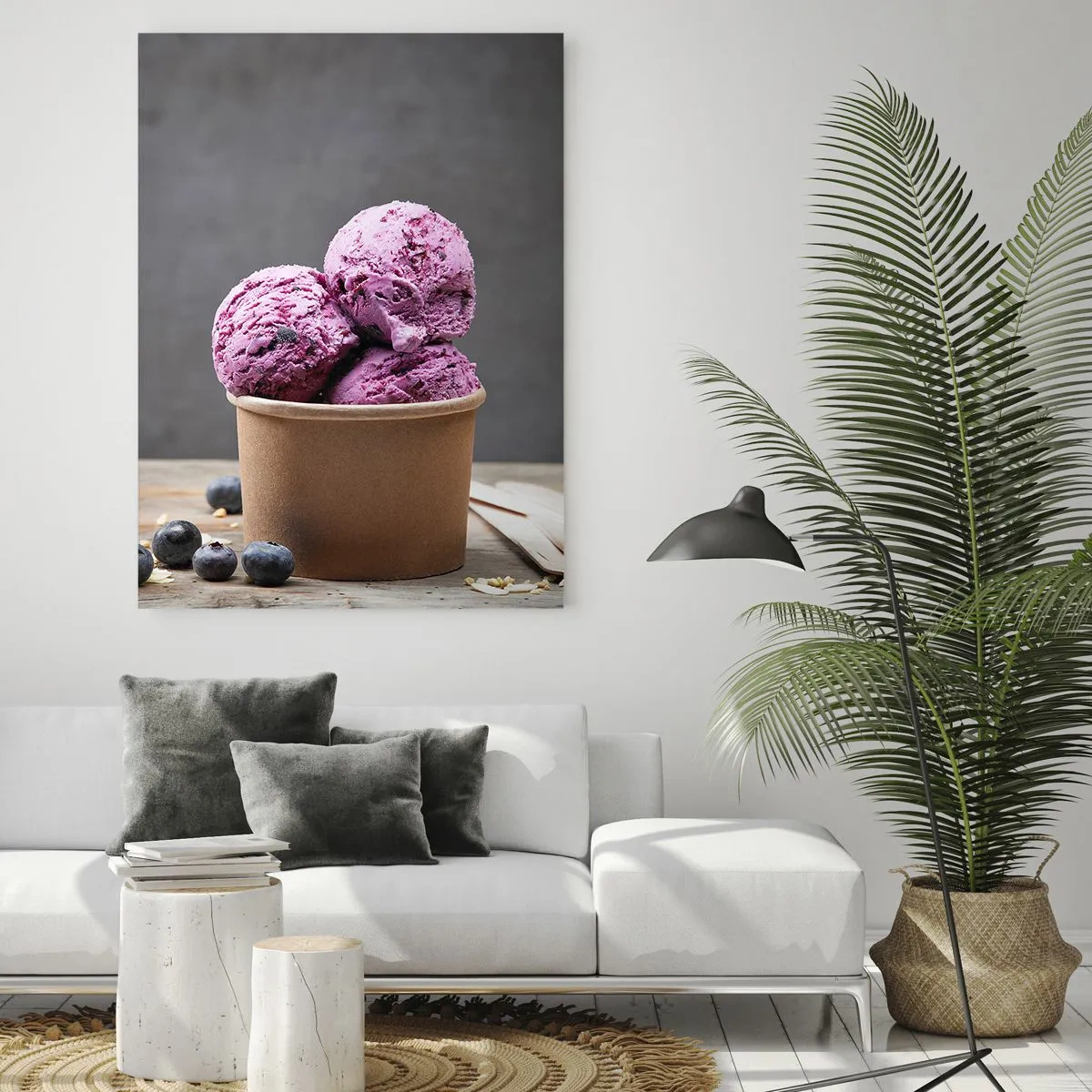 Glasbild - Bild auf glas - Süße und Kälte - 80x120 cm