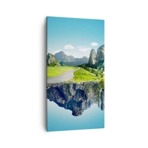 Bild auf Leinwand - Leinwandbild - Fantastische Insel - 45x80 cm