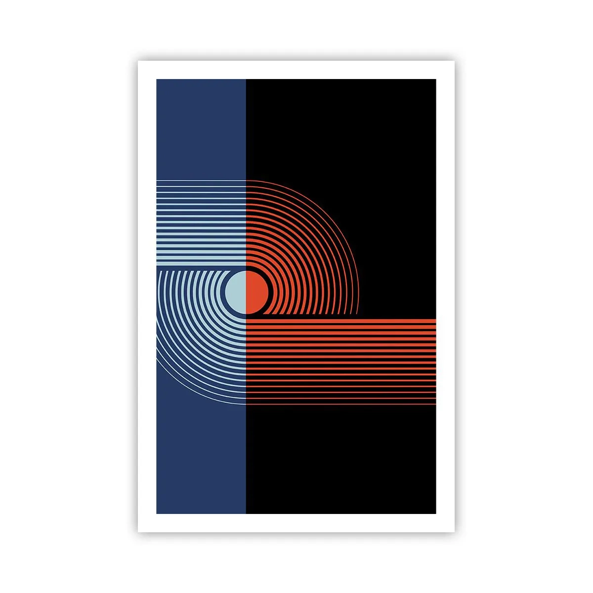 Poster - In einer geometrischen Umarmung - 61x91 cm