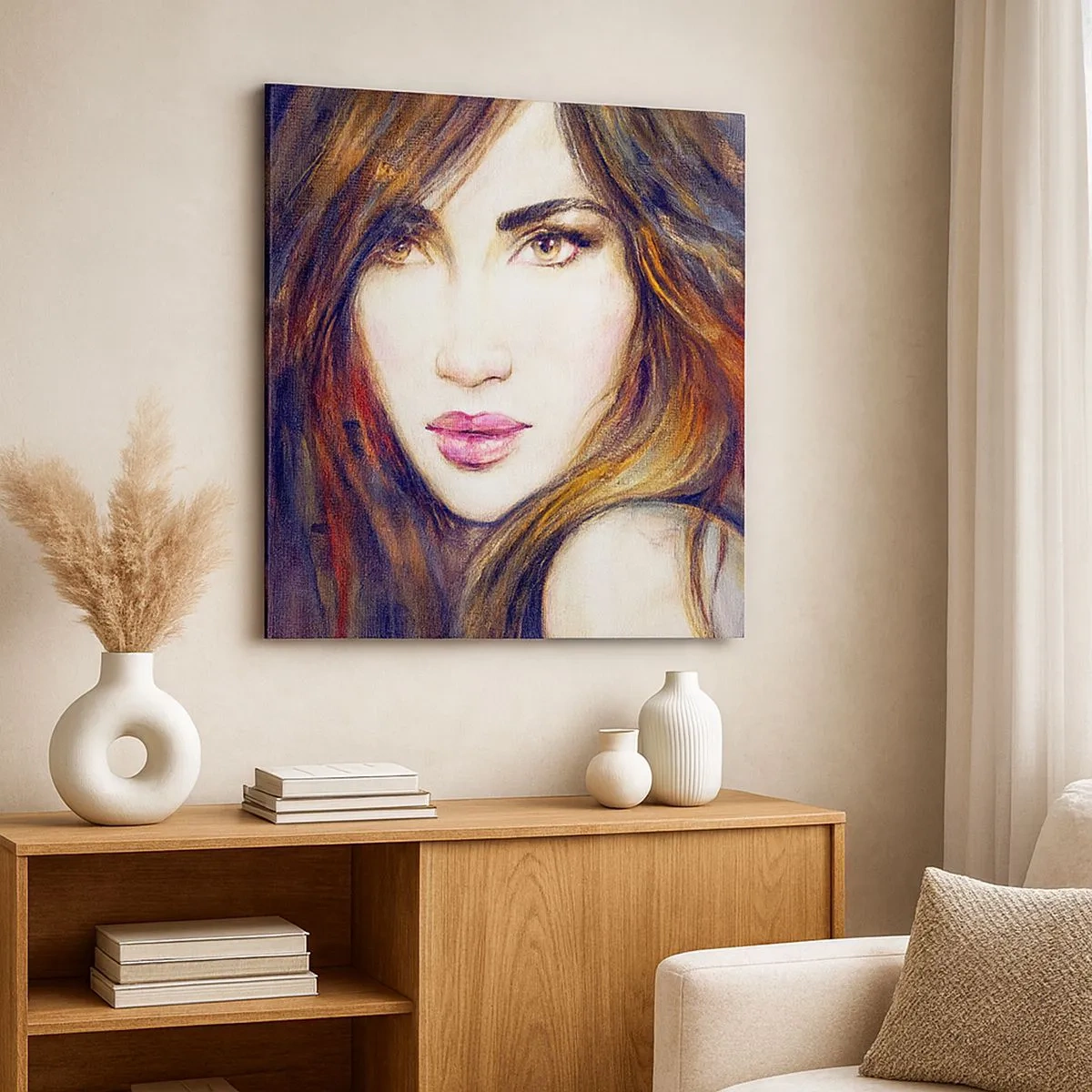 Bild auf Leinwand - Leinwandbild - Einen Penny für deine Gedanken - 30x30 cm