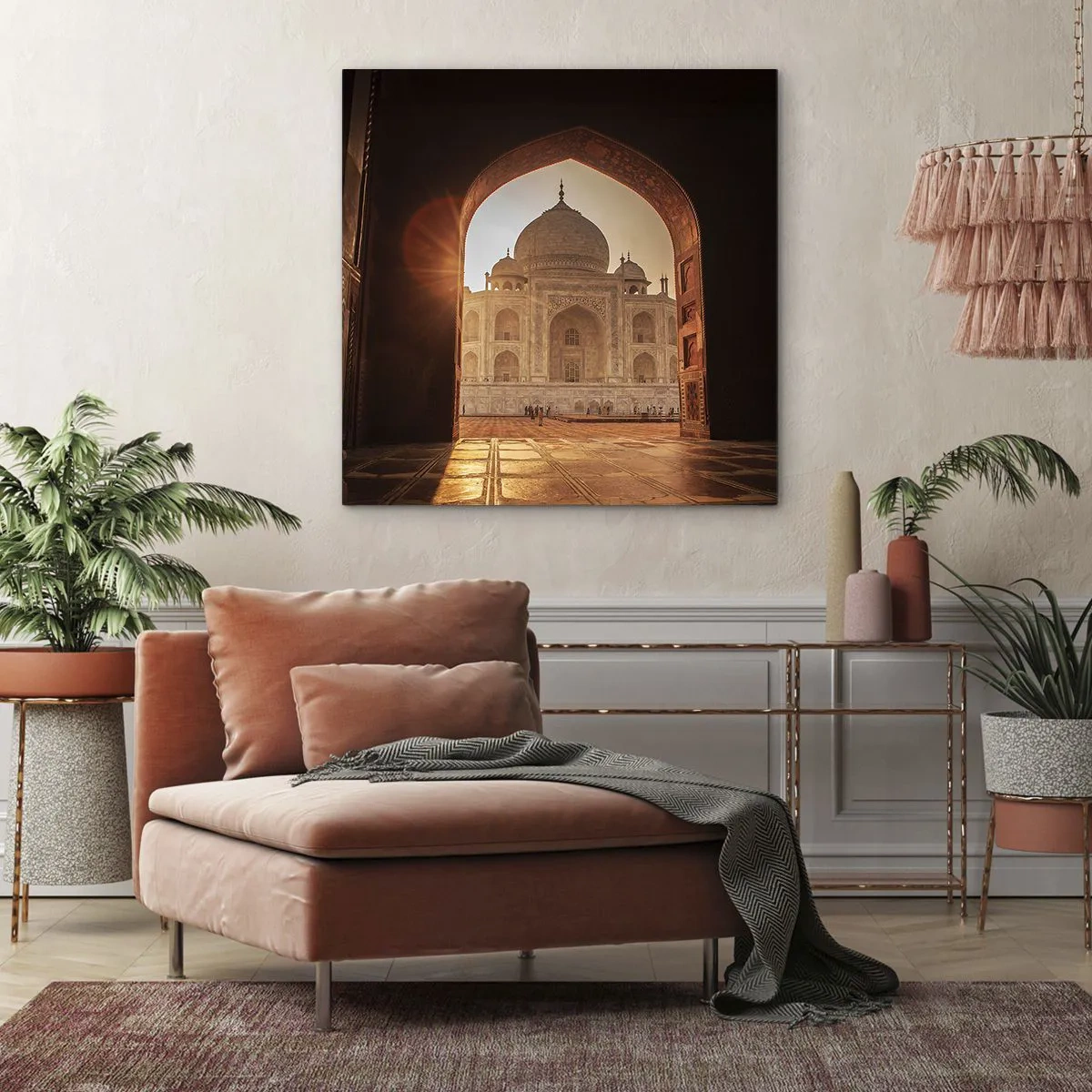 Bild auf Leinwand - Leinwandbild - Denkmal der überirdischen Liebe - 60x60 cm