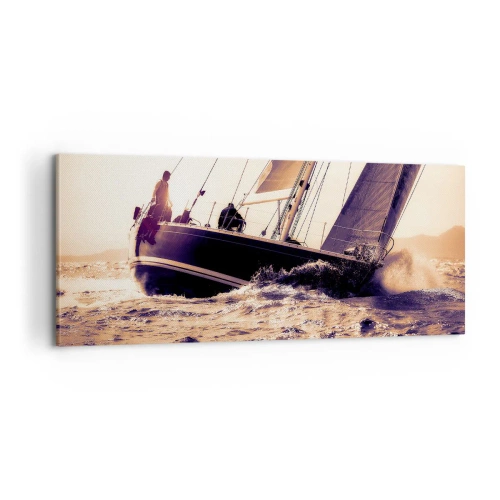 Bild auf Leinwand - Leinwandbild - Segle, Seemann - 100x40 cm