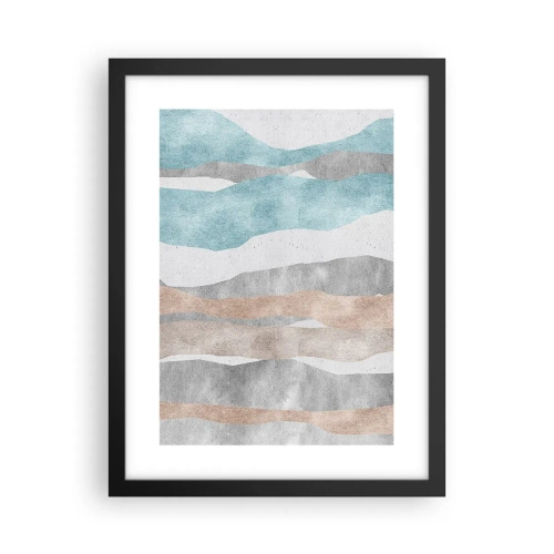 Poster in einem schwarzem Rahmen - Studie über Nähe - 30x40 cm