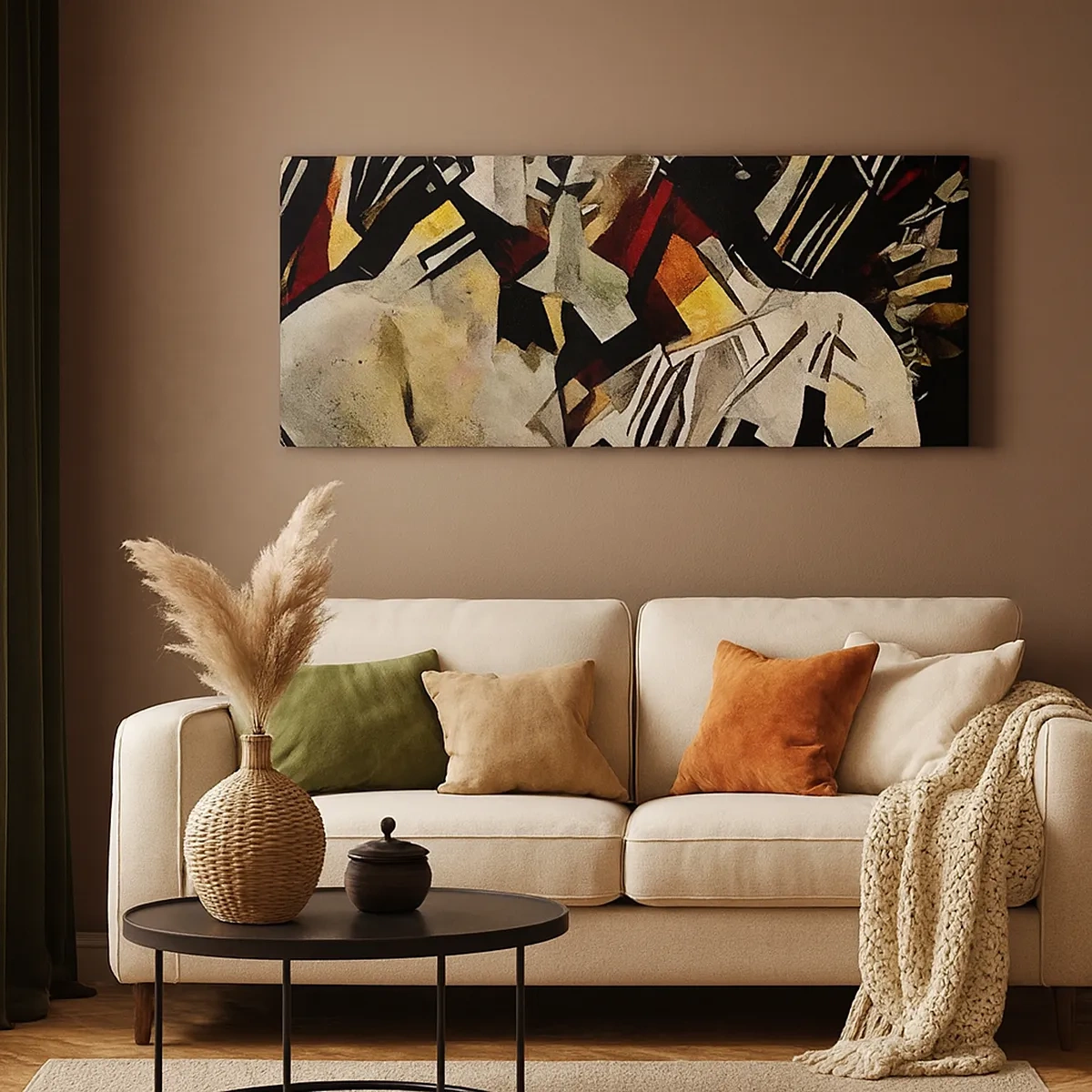 Bild auf Leinwand - Leinwandbild - Ein statuenhafter Kuss - 30x30 cm