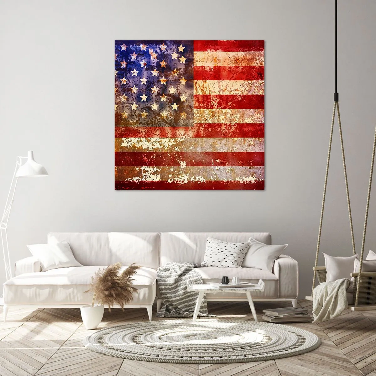 Bild auf Leinwand - Leinwandbild - Ruhm verblasst nicht - 40x40 cm