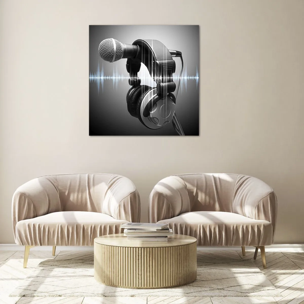 Glasbild - Bild auf glas - Du kannst immer noch den Gesang hören - 70x70 cm