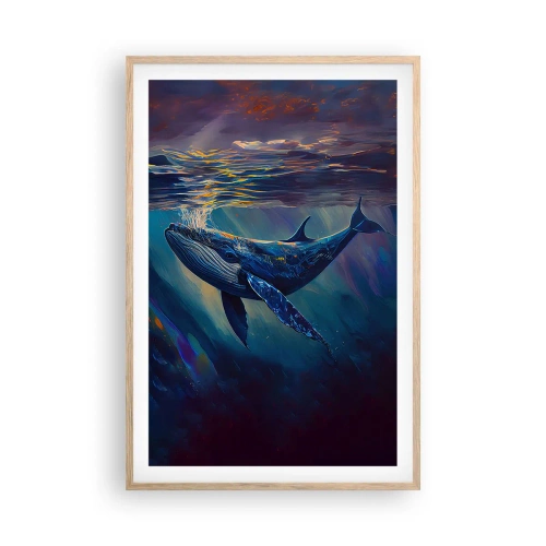 Poster in einem Rahmen aus heller Eiche - Willkommen in meiner Welt - 61x91 cm