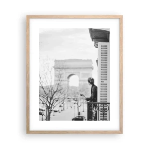 Poster in einem Rahmen aus heller Eiche - Ein Zimmer mit Aussicht - 40x50 cm