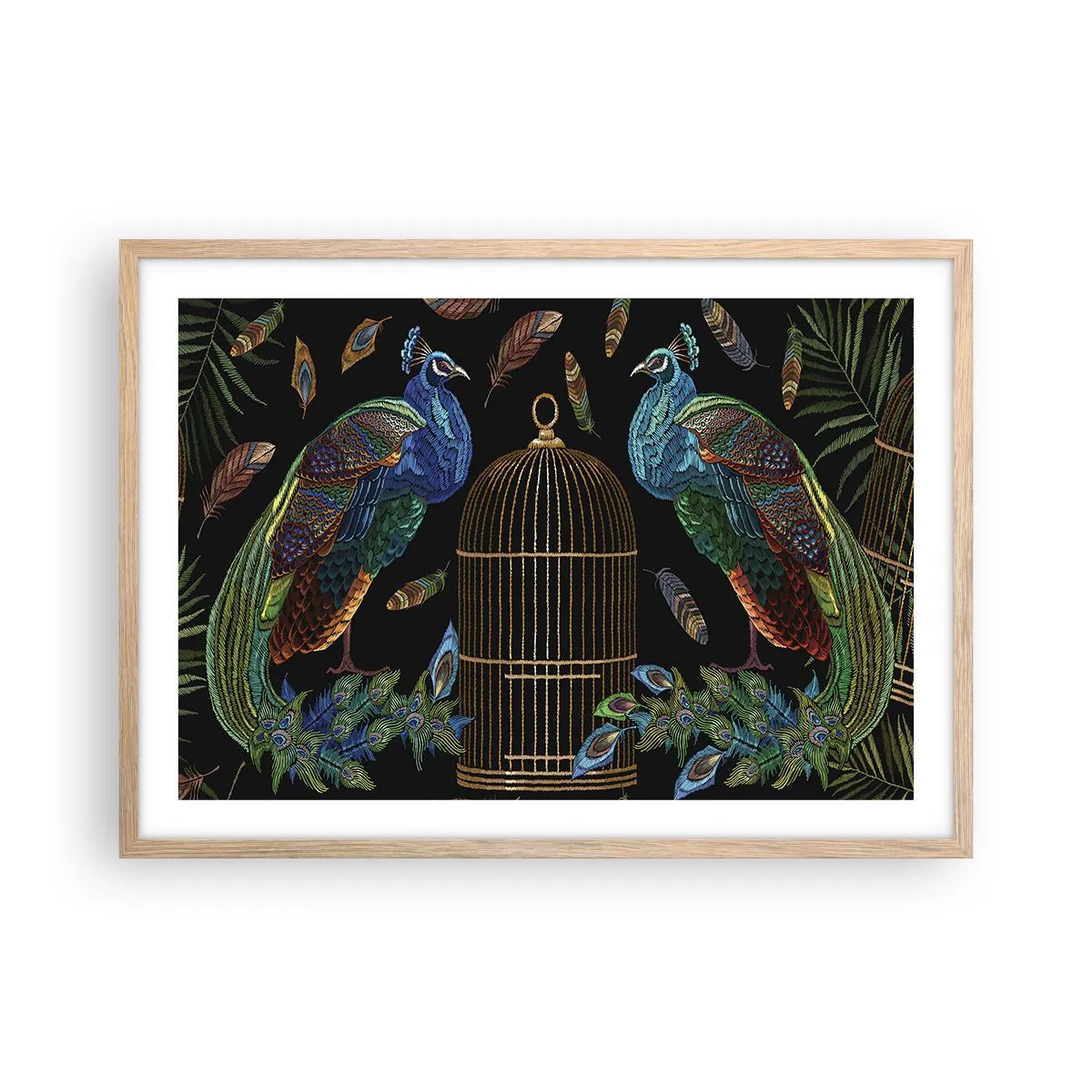 Poster in einem Rahmen aus heller Eiche - In königlichen Gewändern - 70x50 cm