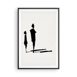 Poster in einem schwarzem Rahmen - Mit Sicherheit zusammen? - 61x91 cm