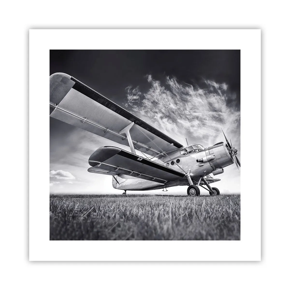 Poster - Der geflügelte Wanderer - 40x40 cm