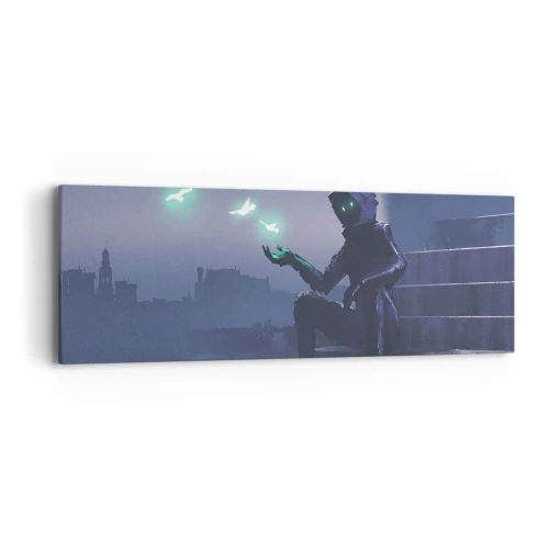 Bild auf Leinwand - Leinwandbild - Das Leben wird zurückkommen - 90x30 cm