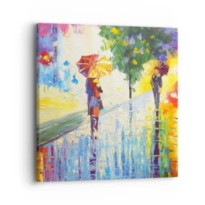Bild auf Leinwand - Leinwandbild - Und alles klar - 40x40 cm