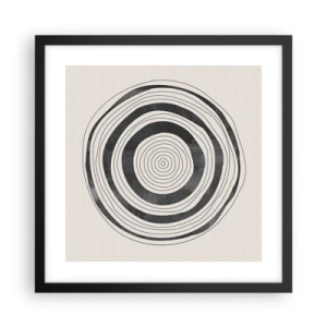 Poster in einem schwarzem Rahmen - Wichtig ist, was dazwischen liegt - 40x40 cm