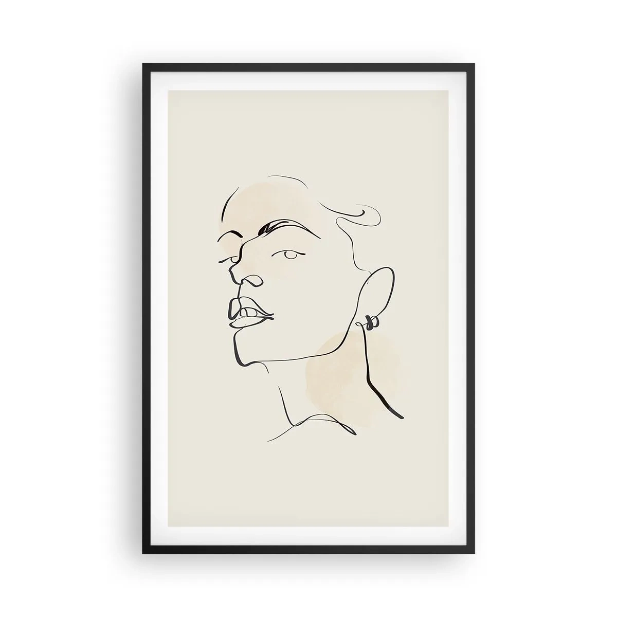 Poster in einem schwarzem Rahmen - Ein stolzer Blick - 61x91 cm