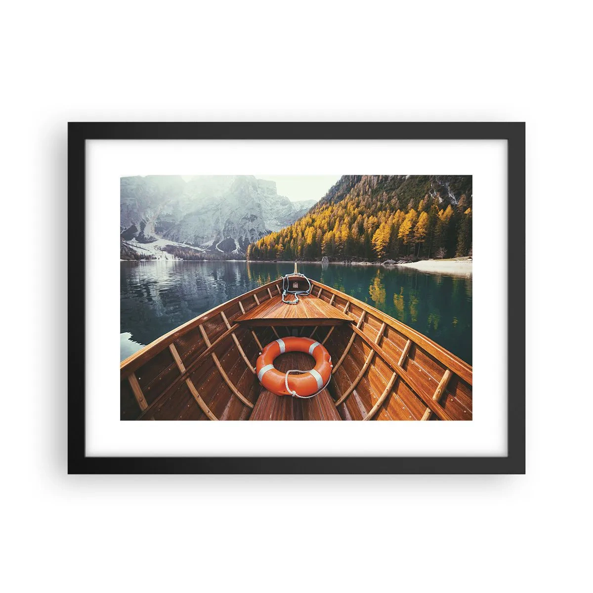 Poster in einem schwarzem Rahmen - Bergreise - 40x30 cm