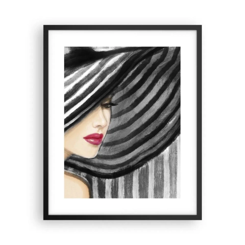 Poster in einem schwarzem Rahmen - Wo soll ich dich finden? - 40x50 cm