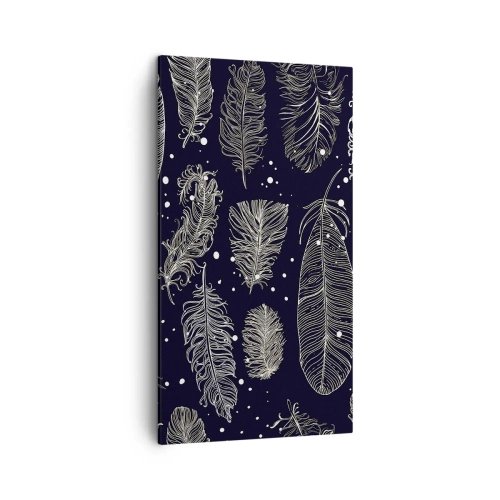 Bild auf Leinwand - Leinwandbild - Gefiederte Spitze - 45x80 cm