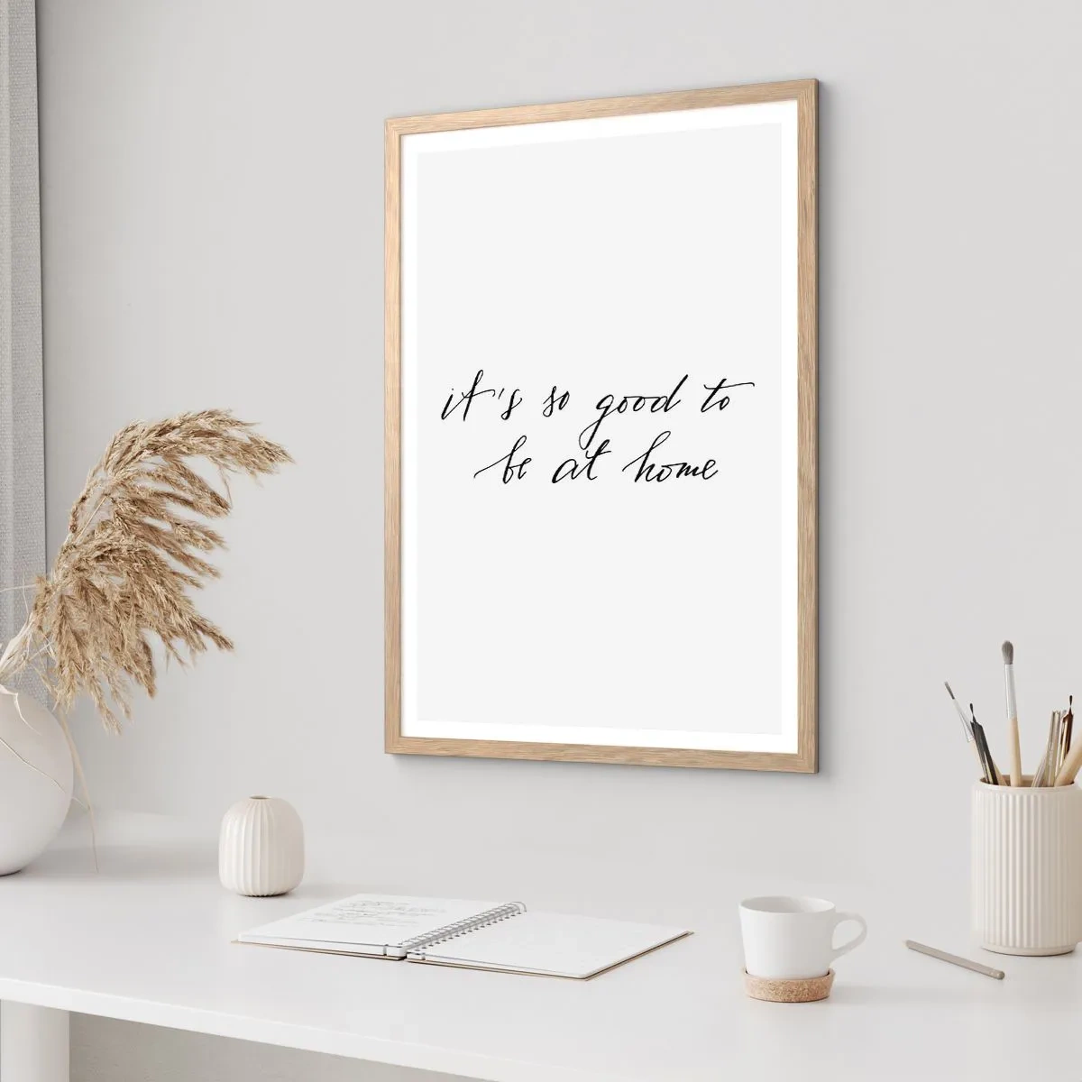 Poster in einem Rahmen aus heller Eiche - Die ganze Wahrheit - 30x40 cm