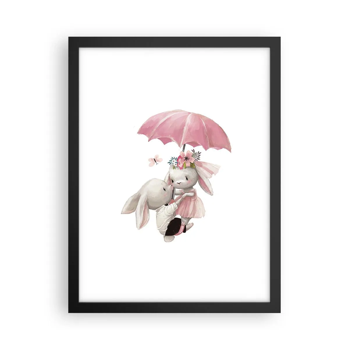 Poster in einem schwarzem Rahmen - Das ist eben Liebe - 30x40 cm