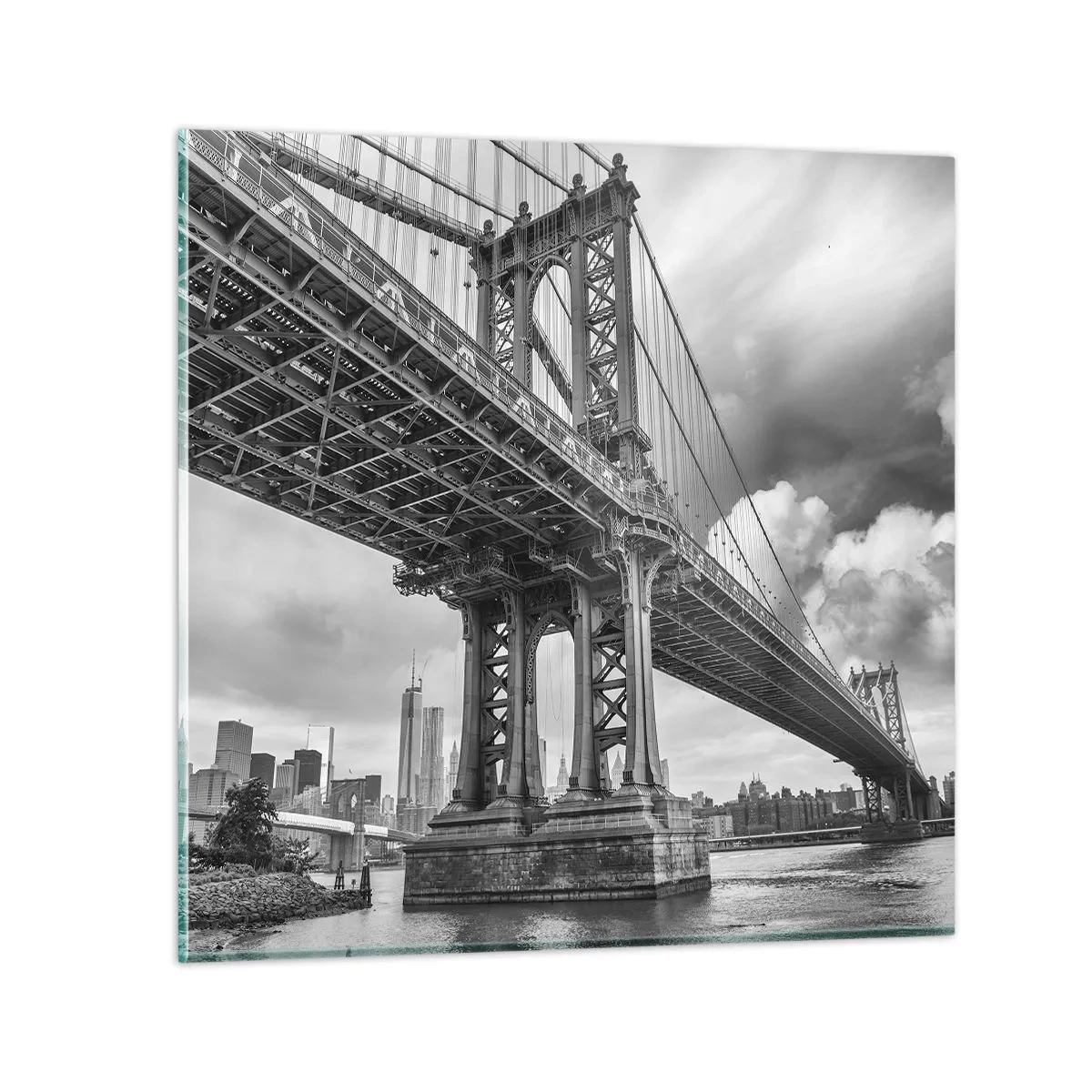 Glasbild - Bild auf glas - Ins Herz der Stadt - 40x40 cm