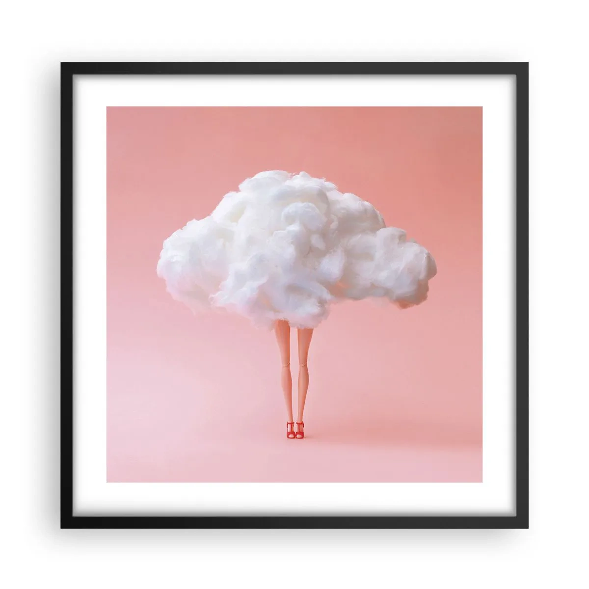 Poster in einem schwarzem Rahmen - Süßes Versprechen - 50x50 cm