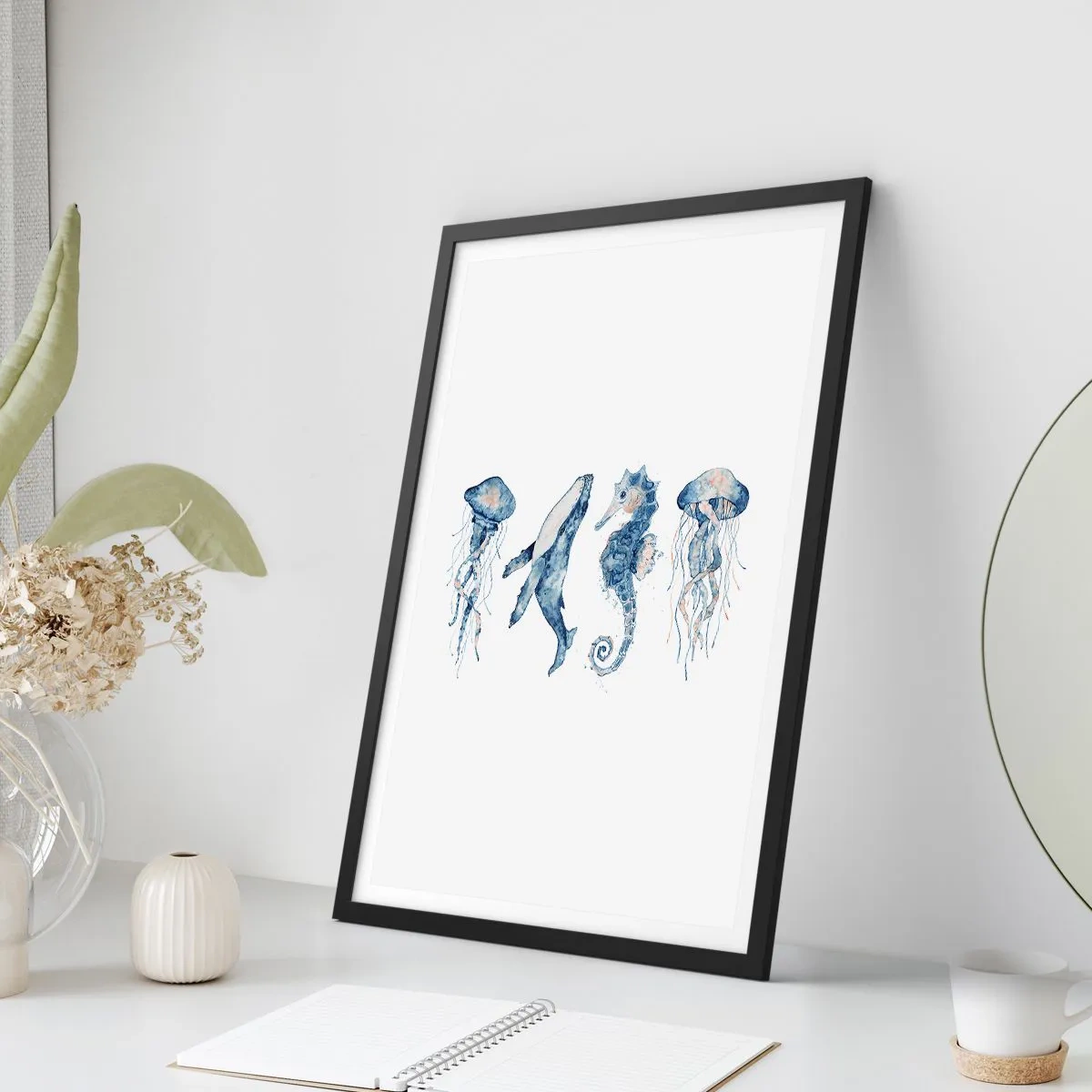 Poster in einem schwarzem Rahmen - Meereswunder - 61x91 cm