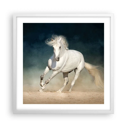 Poster in einem weißen Rahmen - Freiheit in ihrem reinen Zustand - 50x50 cm