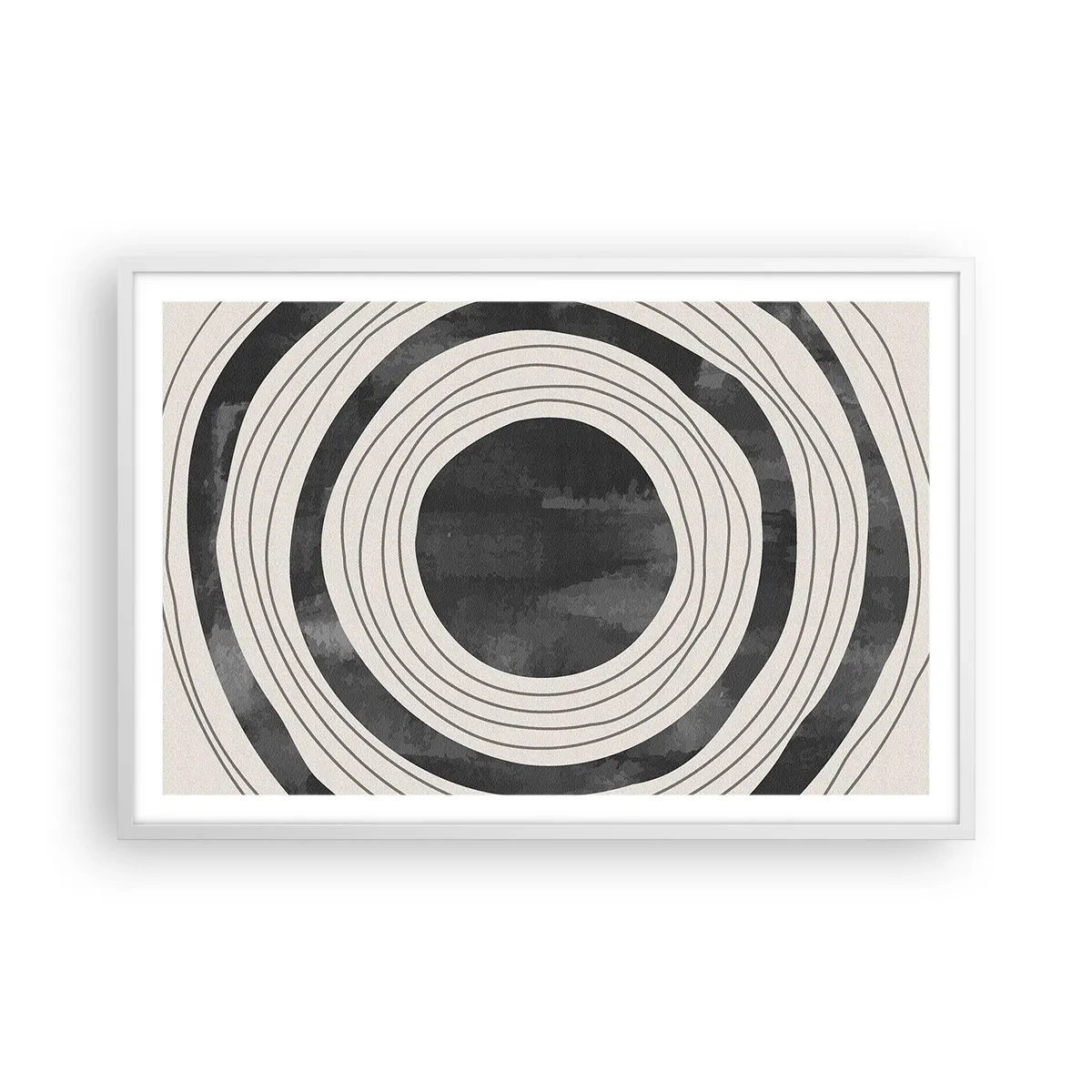 Poster in einem weißen Rahmen - Auf den Punkt gebracht - 91x61 cm