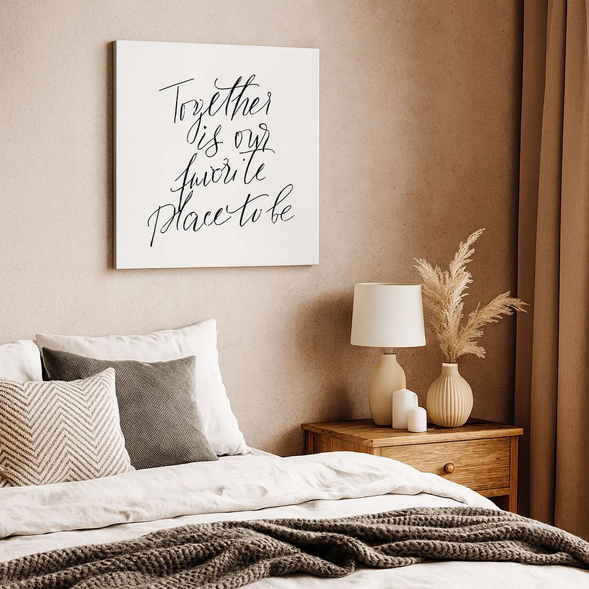 Bild auf Leinwand - Leinwandbild - Fühlst du das auch? - 30x30 cm