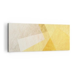 Bild auf Leinwand - Leinwandbild - Geometriewetter - 100x40 cm