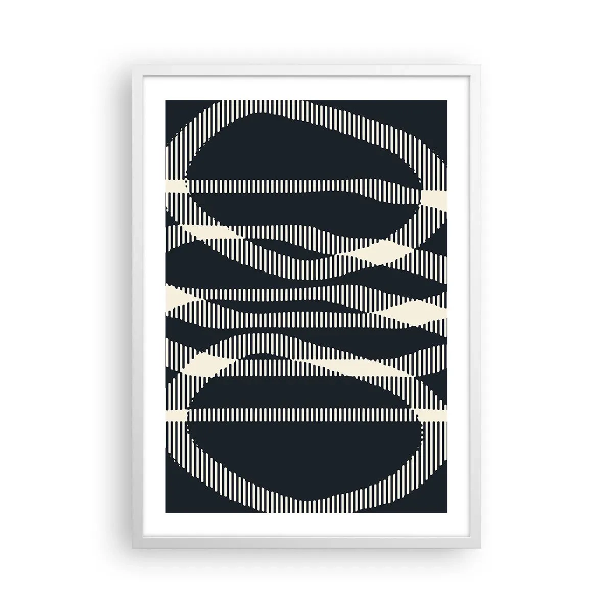 Poster in einem weißen Rahmen - Ein Versuch, die Dunkelheit zu durchbrechen - 50x70 cm