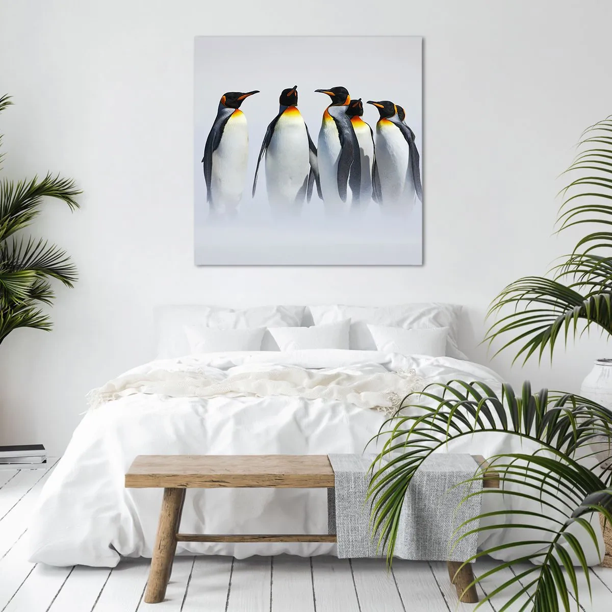 Bild auf Leinwand - Leinwandbild - Treffen in Abendkleidern - 40x40 cm