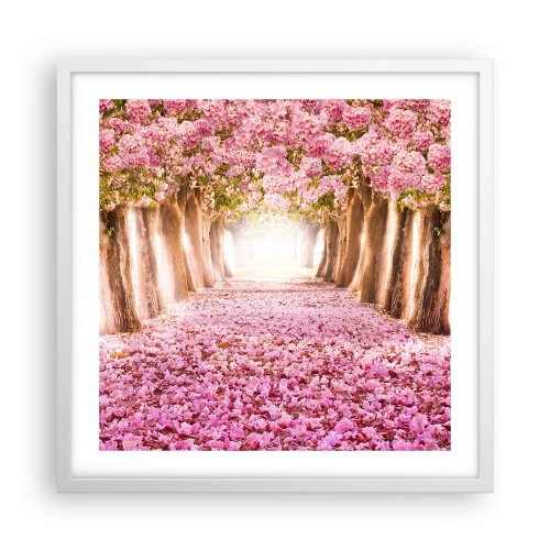 Poster in einem weißen Rahmen - Der Weg ins Paradies - 50x50 cm