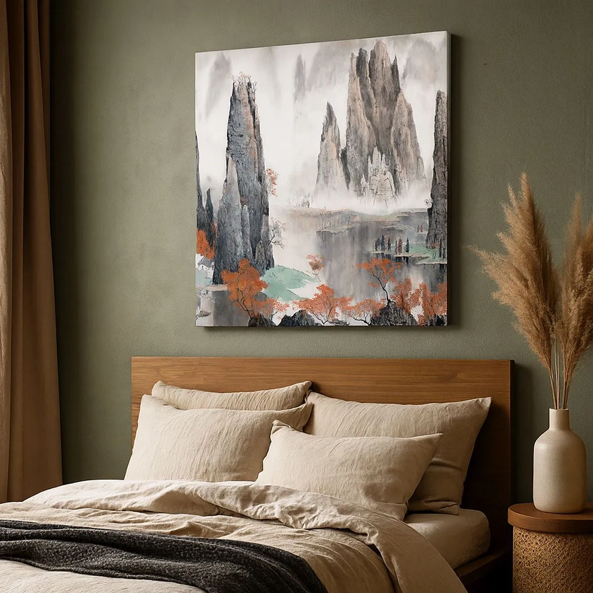 Bild auf Leinwand - Leinwandbild - Mächtige Wächter - 30x30 cm