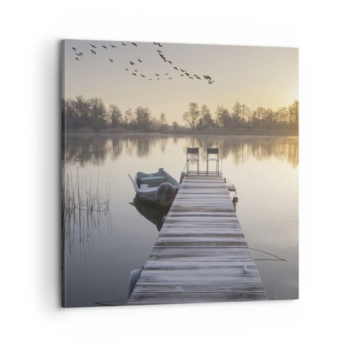 Bild auf Leinwand - Leinwandbild - Ich komme nach einiger Zeit zurück - 60x60 cm