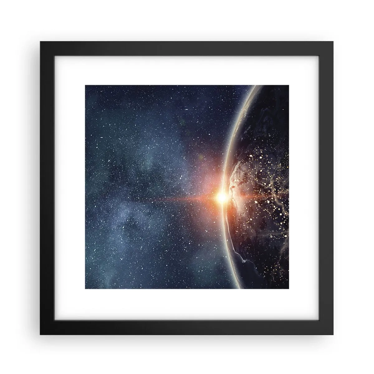 Poster in einem schwarzem Rahmen - In einer neuen Perspektive - 30x30 cm