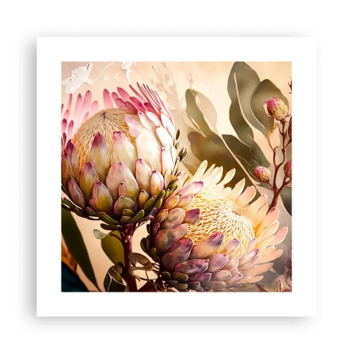 Poster - Zärtlich umarmt - 40x40 cm