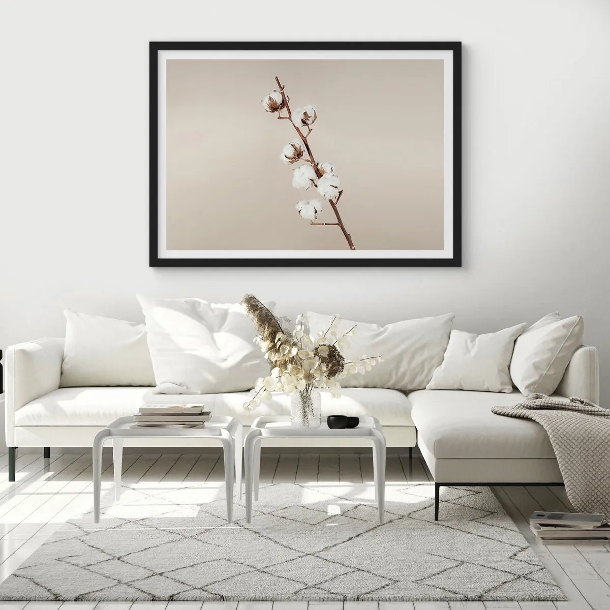 Poster in einem schwarzem Rahmen - An der Quelle der Weichheit - 50x40 cm