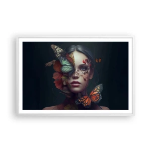 Poster in einem weißen Rahmen - Wunderbare Metamorphose - 91x61 cm